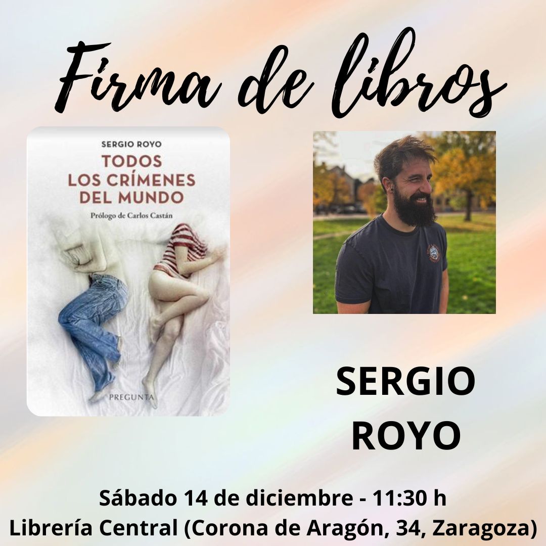Sergio Royo firma ejemplares en librería Central de Zaragoza